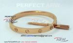 Perfect Replica Cartier Love Bracelet All Rose Gold Bracelet
